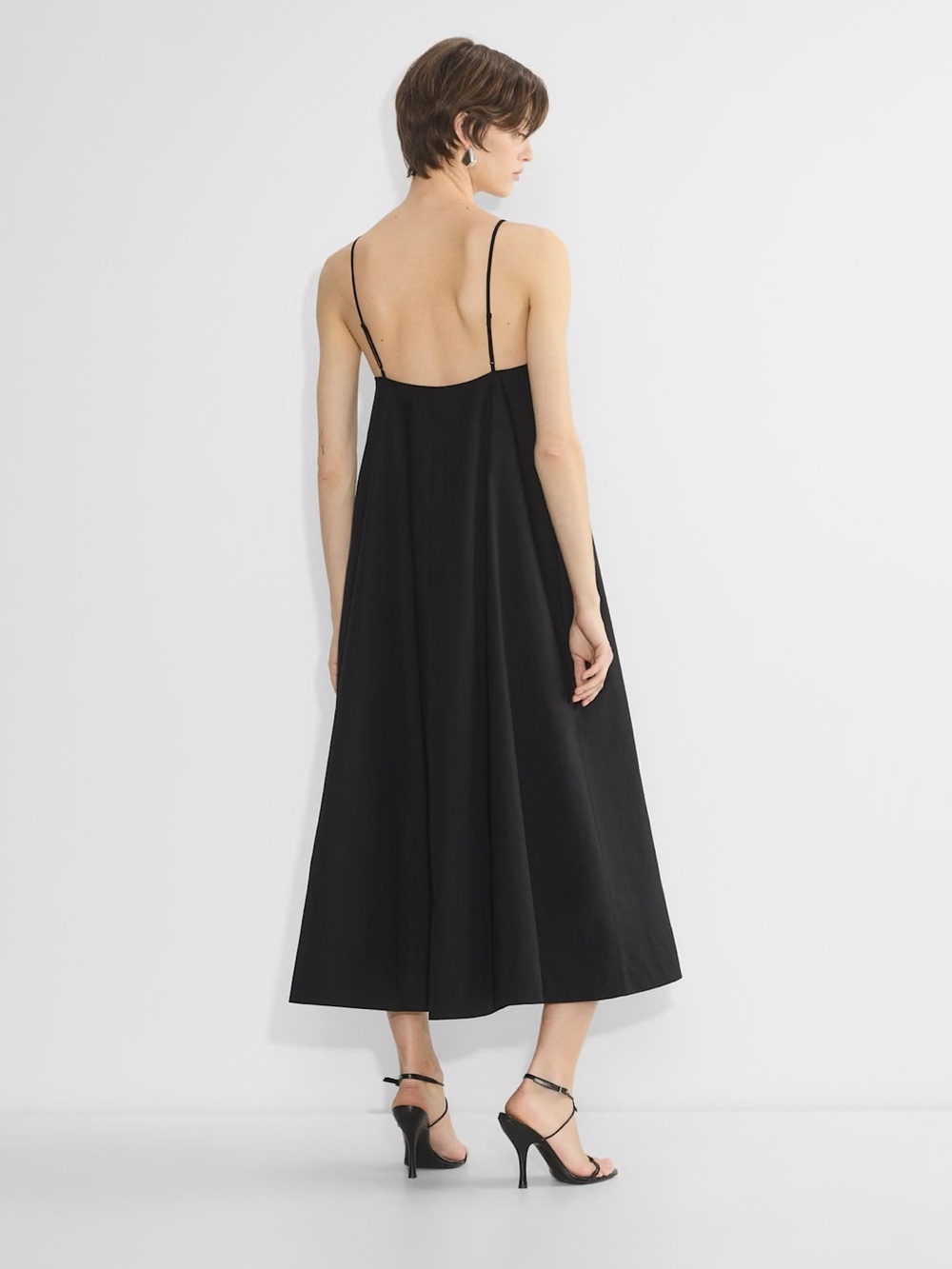 NWT Aritzia Nouvelle Poplin Dress Black S/P - Picture 5 of 10
